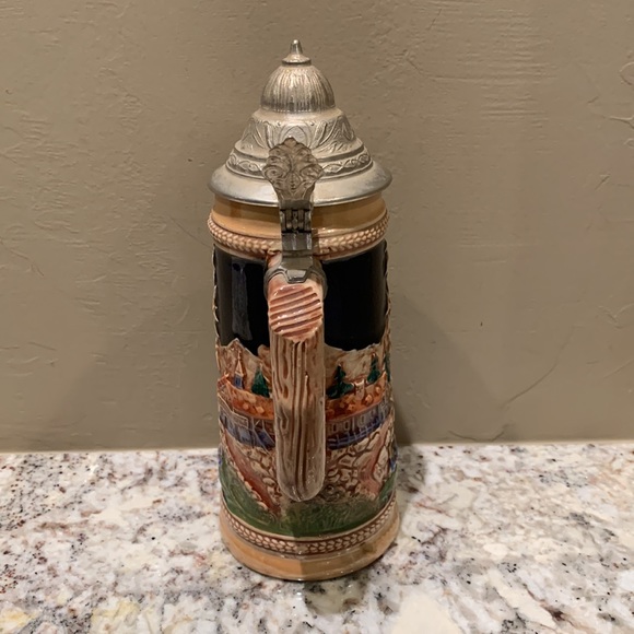 Vintage original Gerzit Getz W Germany stein with lid 7” - Picture 2 of 5